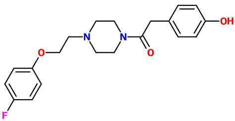 (image for) MC080256 Ethanone, 1-[4-[2-(4-fluorophenoxy)ethyl]-1-piperazinyl]-2-(4-hydroxyphenyl)-